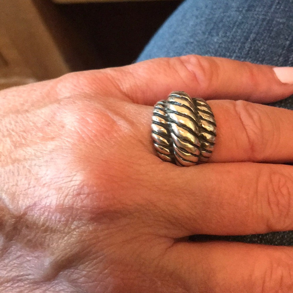 Sterling Silver dome ring 💍